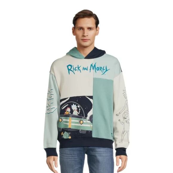 Ricky And Morty Hoodie Pullover Hoodie Men S Multicolor Sweatshirt Men Casual - Picture 8 of 10